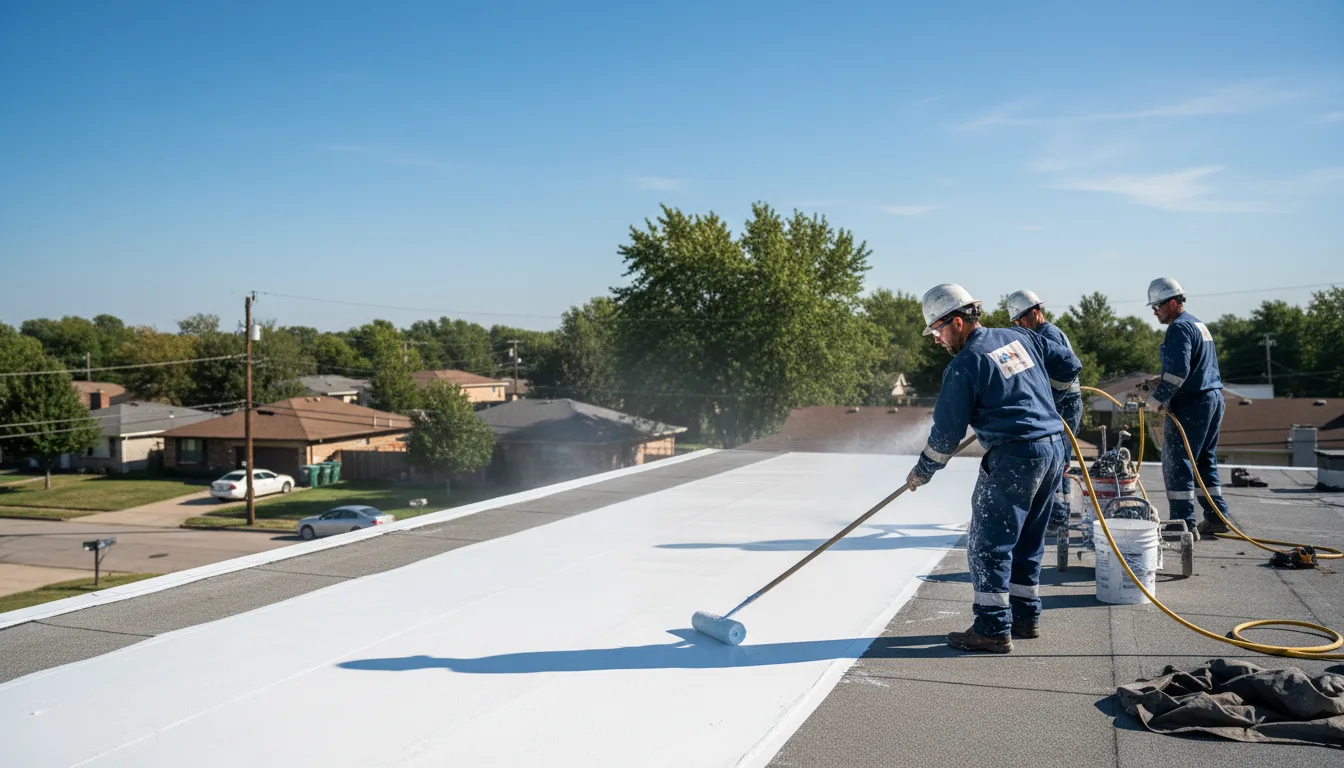 Commercial roof coating in Hallsboro, NC near me